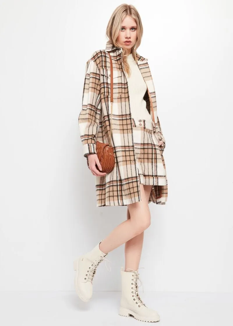 Overshirt in misto lana