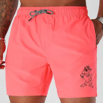Pantaloncini da bagno Angry Taz rosa fluo