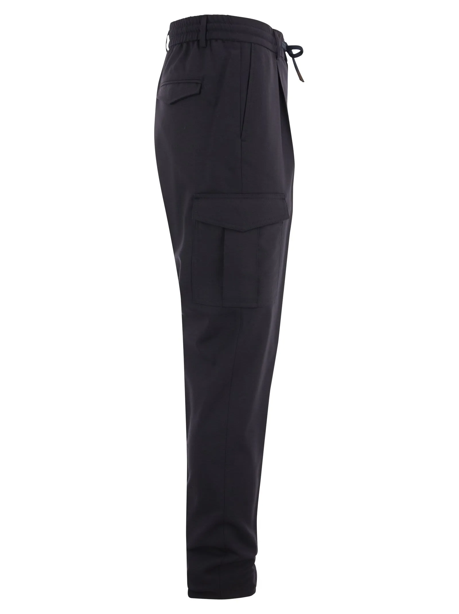 Pantalone cargo con coulisse