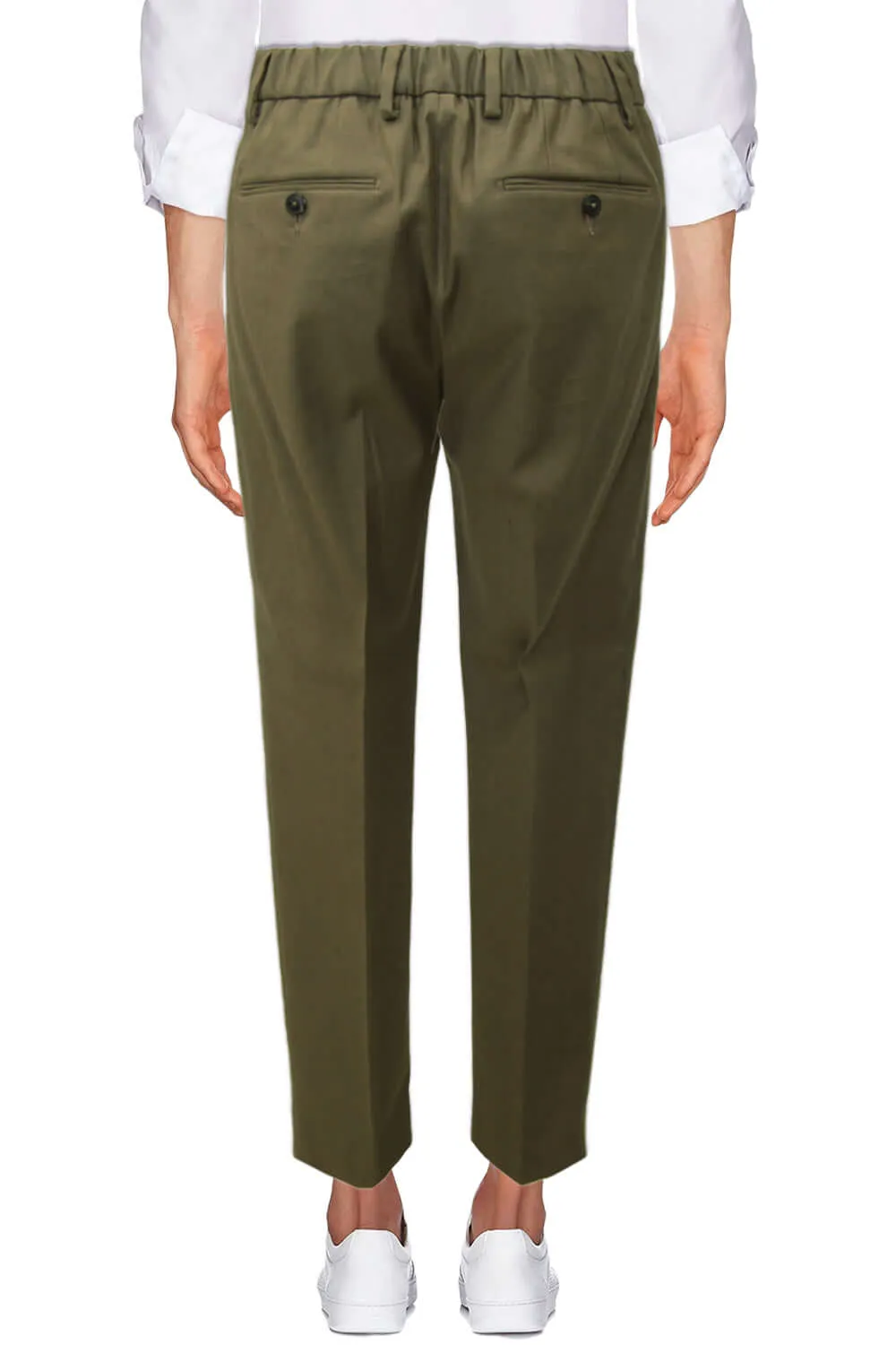 Pantalone con pence ed elastico - BE ABLE