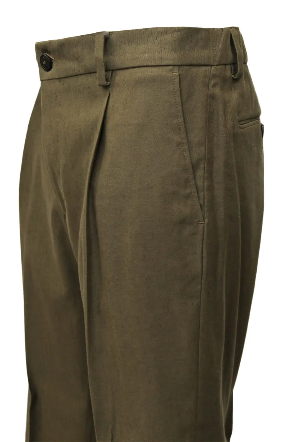 Pantalone con pence ed elastico - BE ABLE