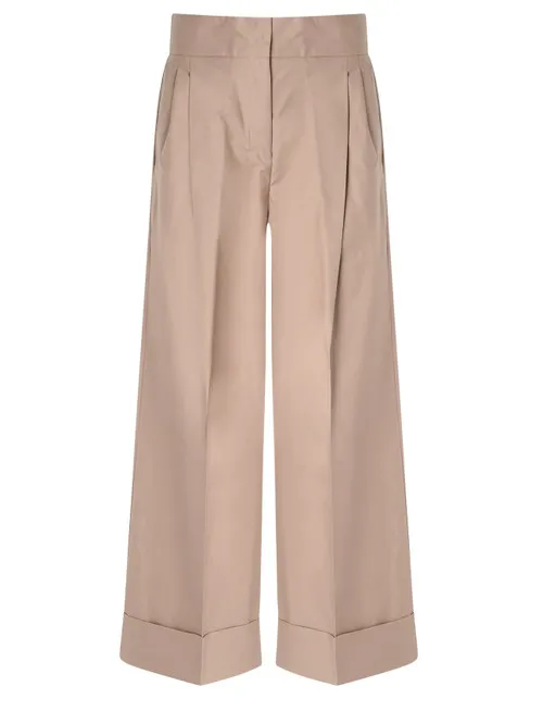 Pantalone 'S Max Mara Abba in popeline color cammello
