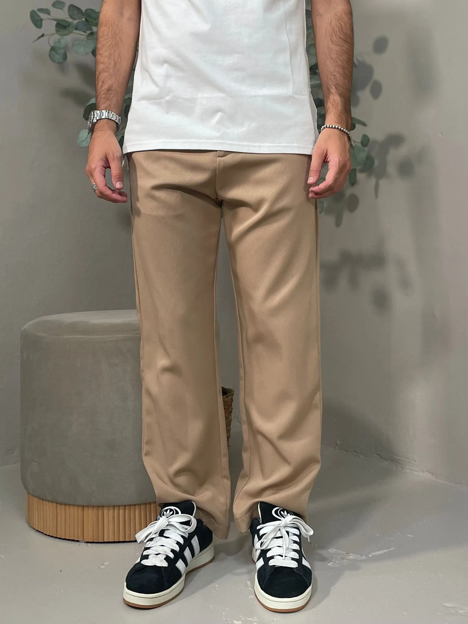 Pantalone Tessuto Cammello