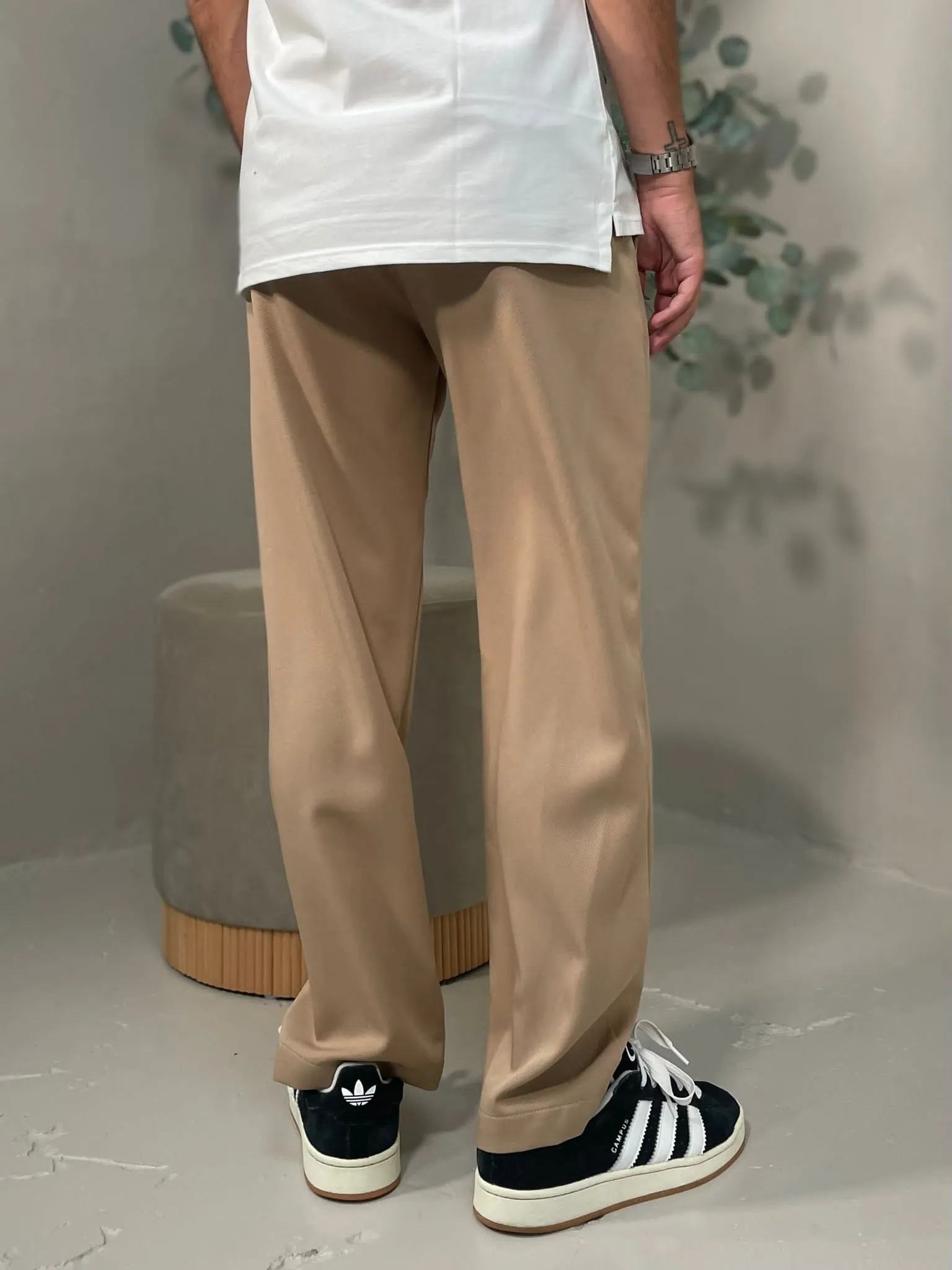 Pantalone Tessuto Cammello
