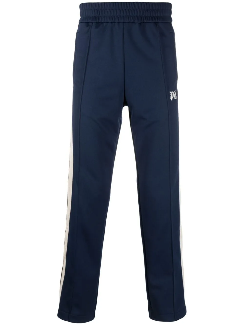 pantalone track blu logo monogram