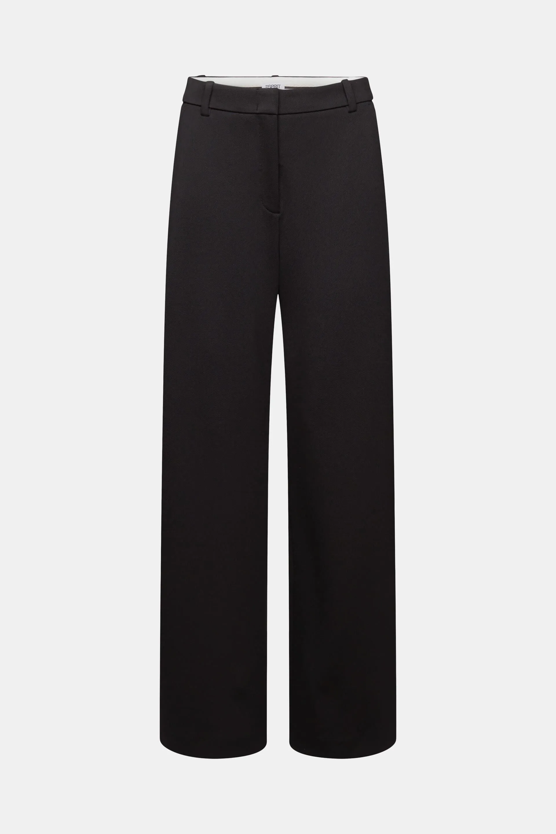 Pantaloni a gamba larga in twill ponte