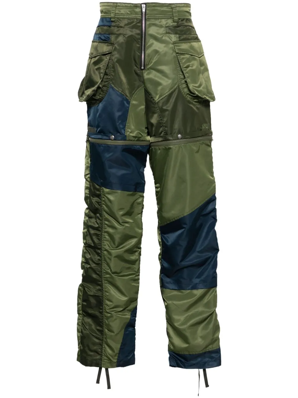 Pantaloni cargo 2-in-1 in verde - unisex