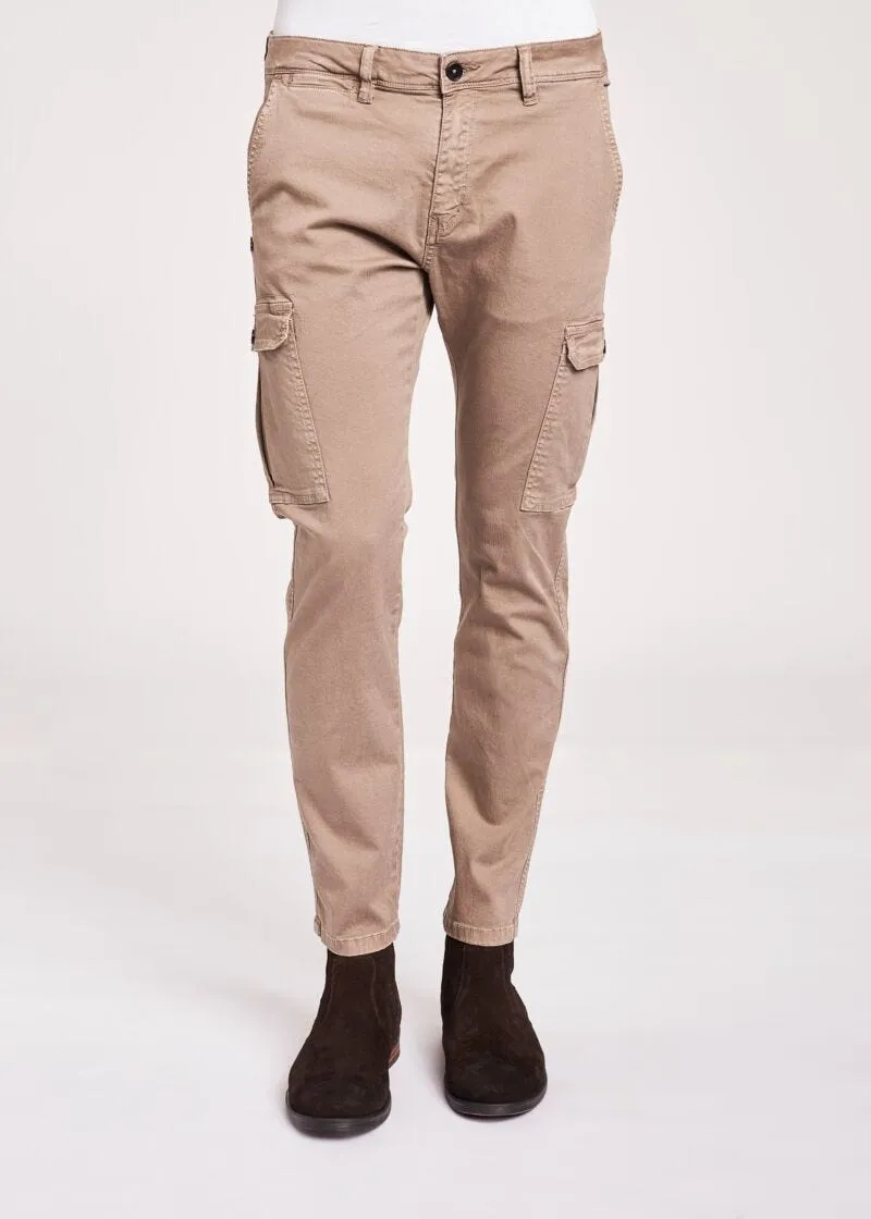 Pantaloni cargo in cotone