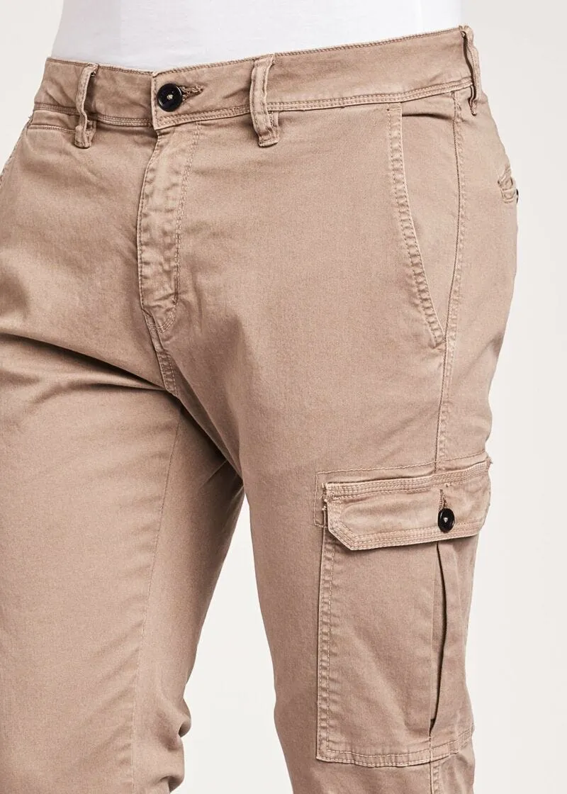 Pantaloni cargo in cotone