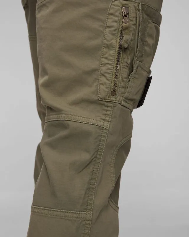 Pantaloni cargo verdi da uomo Aeronautica Militare