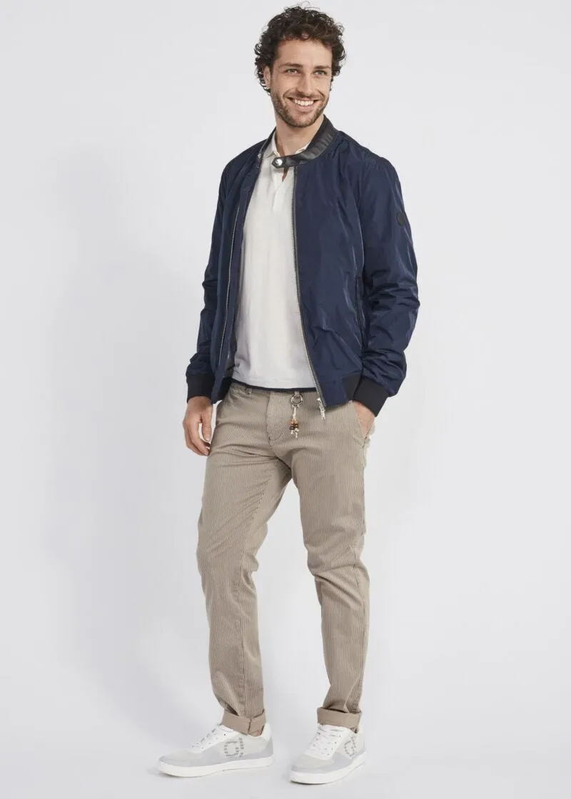 Pantaloni chino gessati