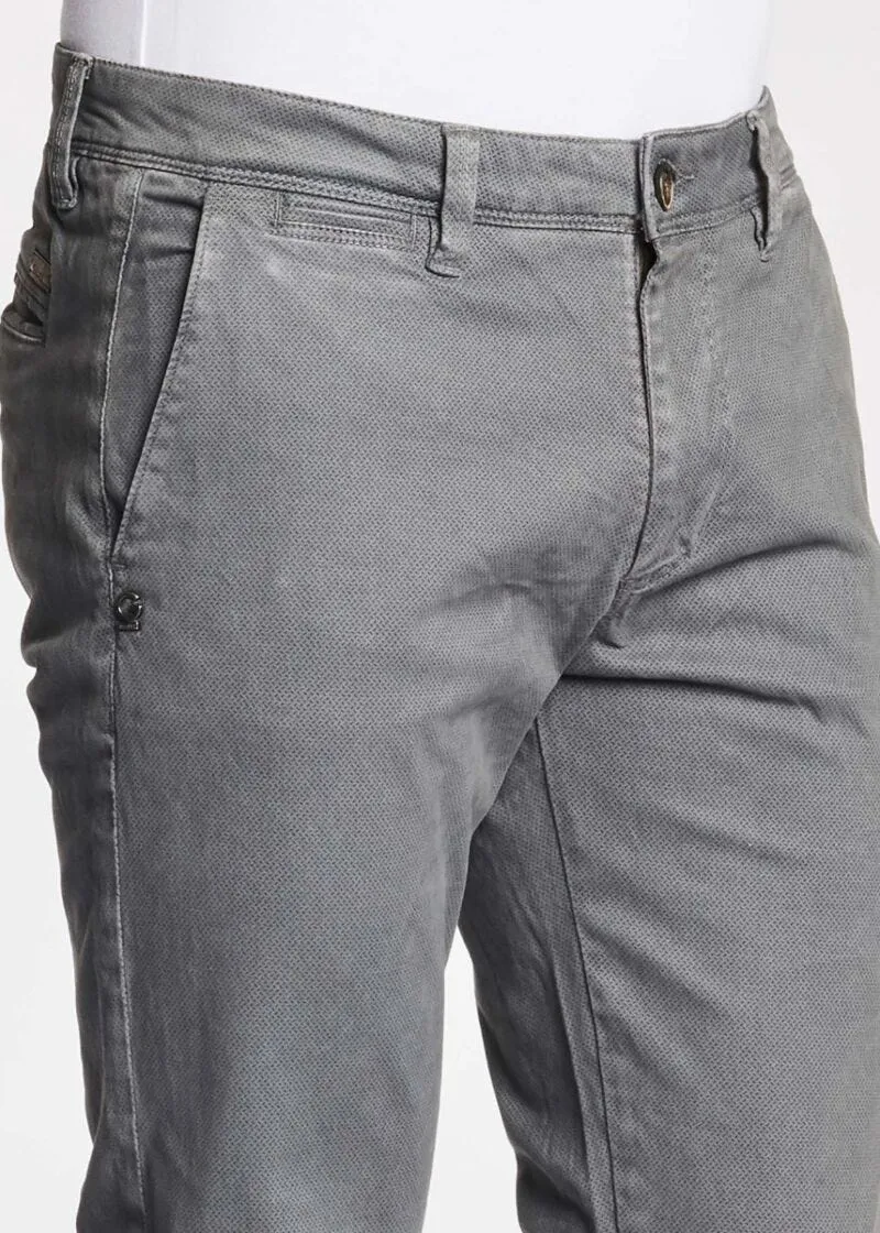 Pantaloni chino in raso stretch