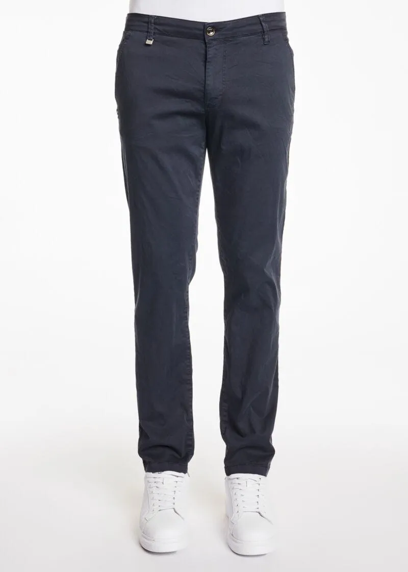 Pantaloni chino in satin