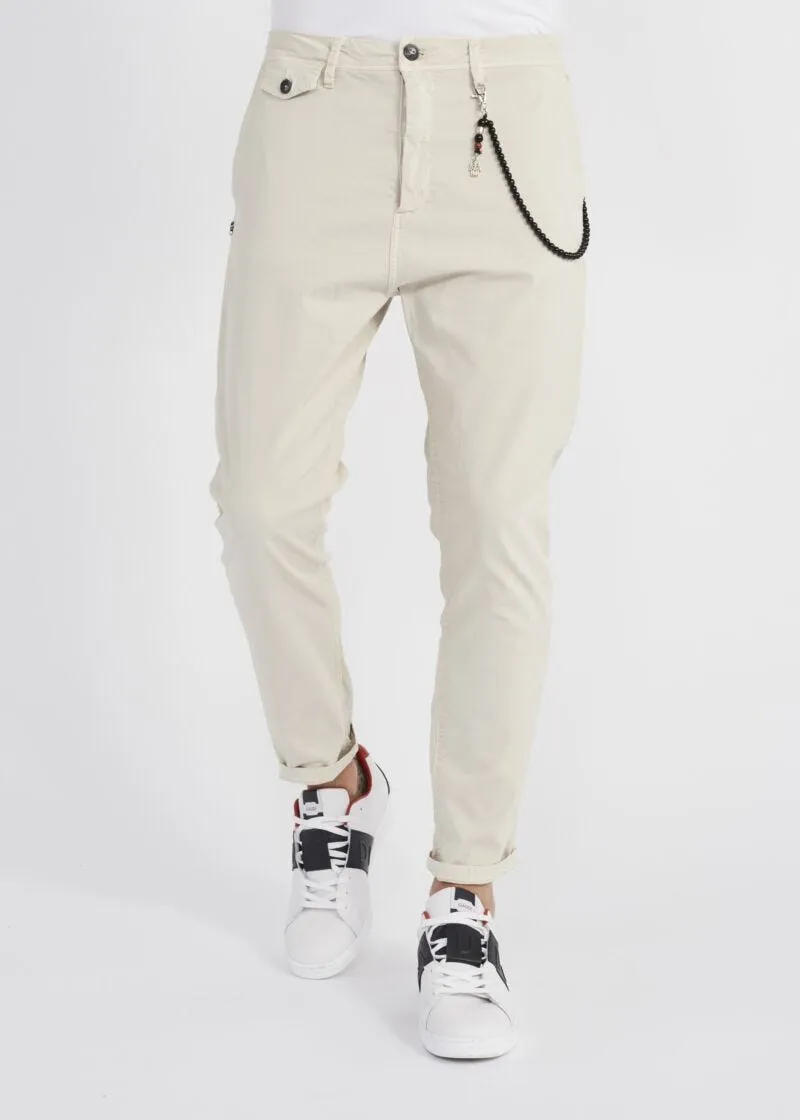 Pantaloni chino slim loose