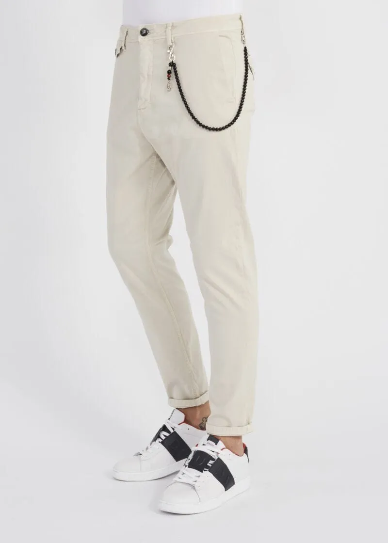 Pantaloni chino slim loose