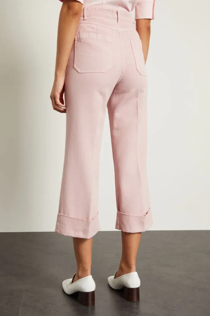 Pantaloni con risvolti