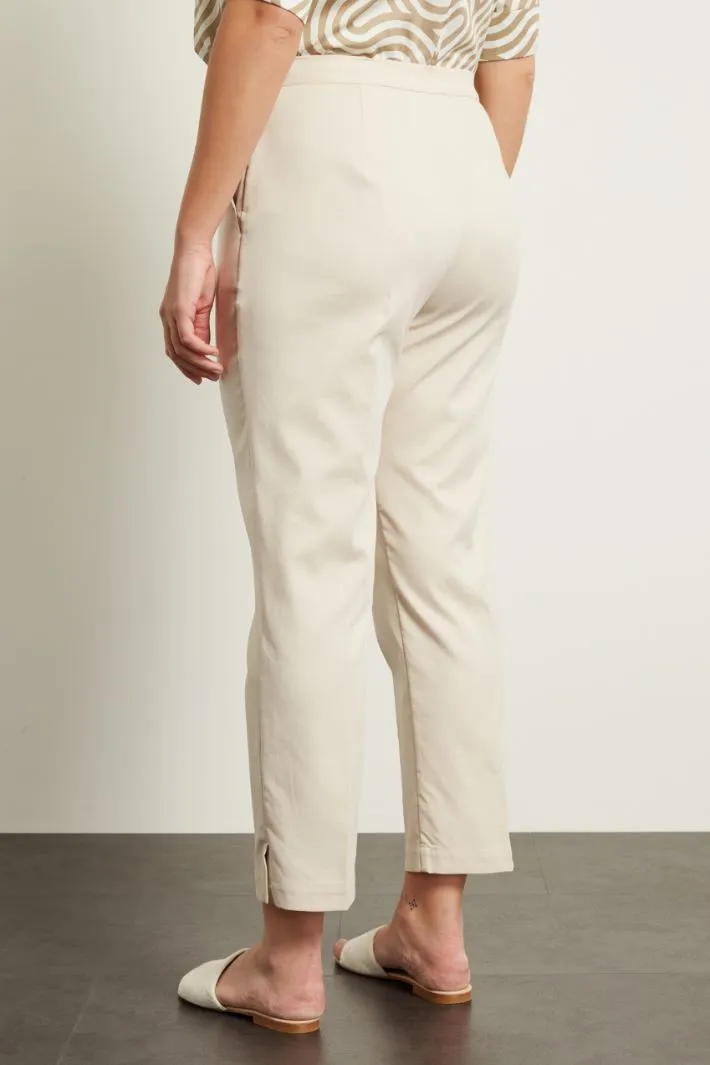 Pantaloni dritti in cotone