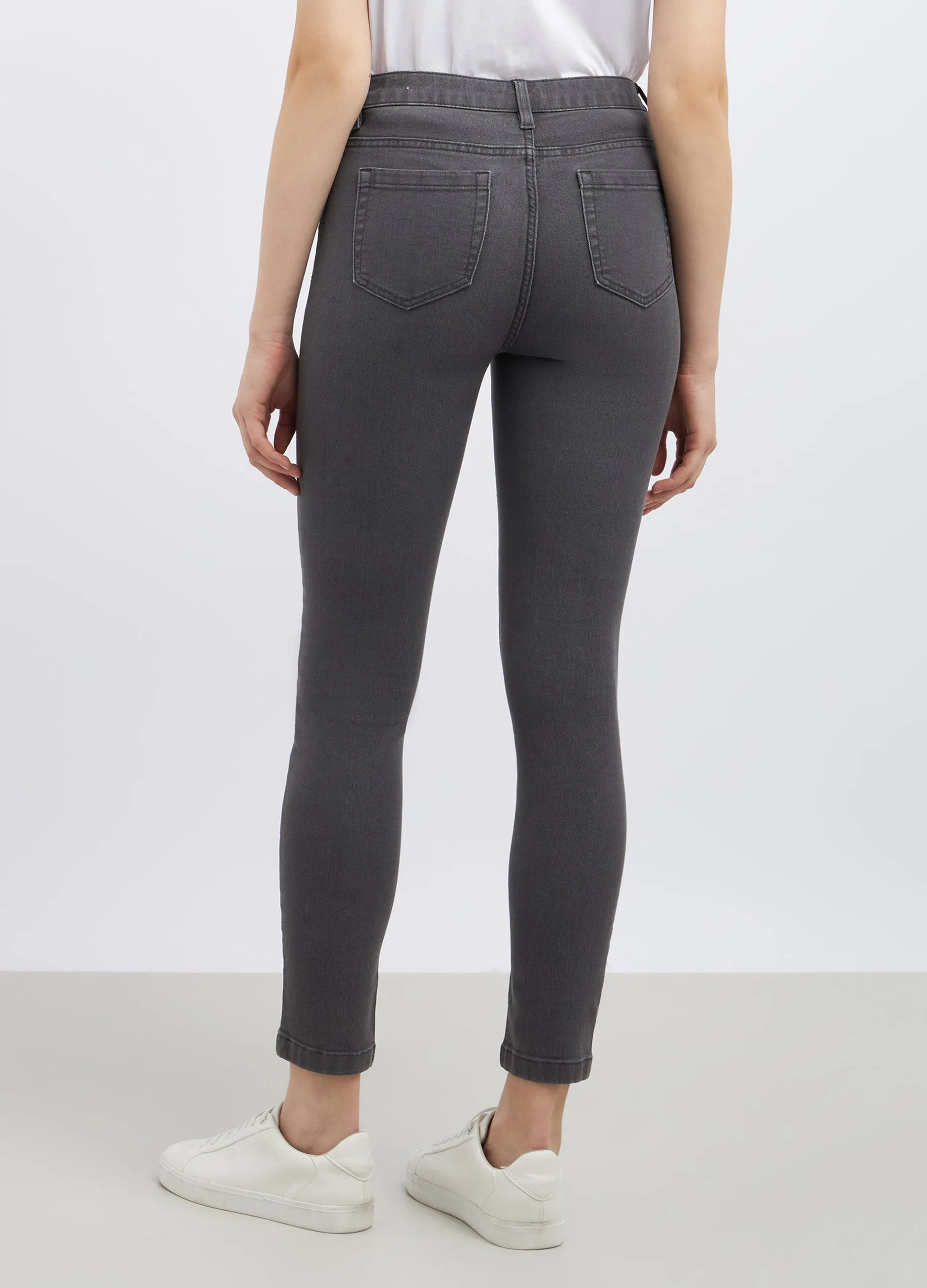 Pantaloni in denim di misto cotone donna