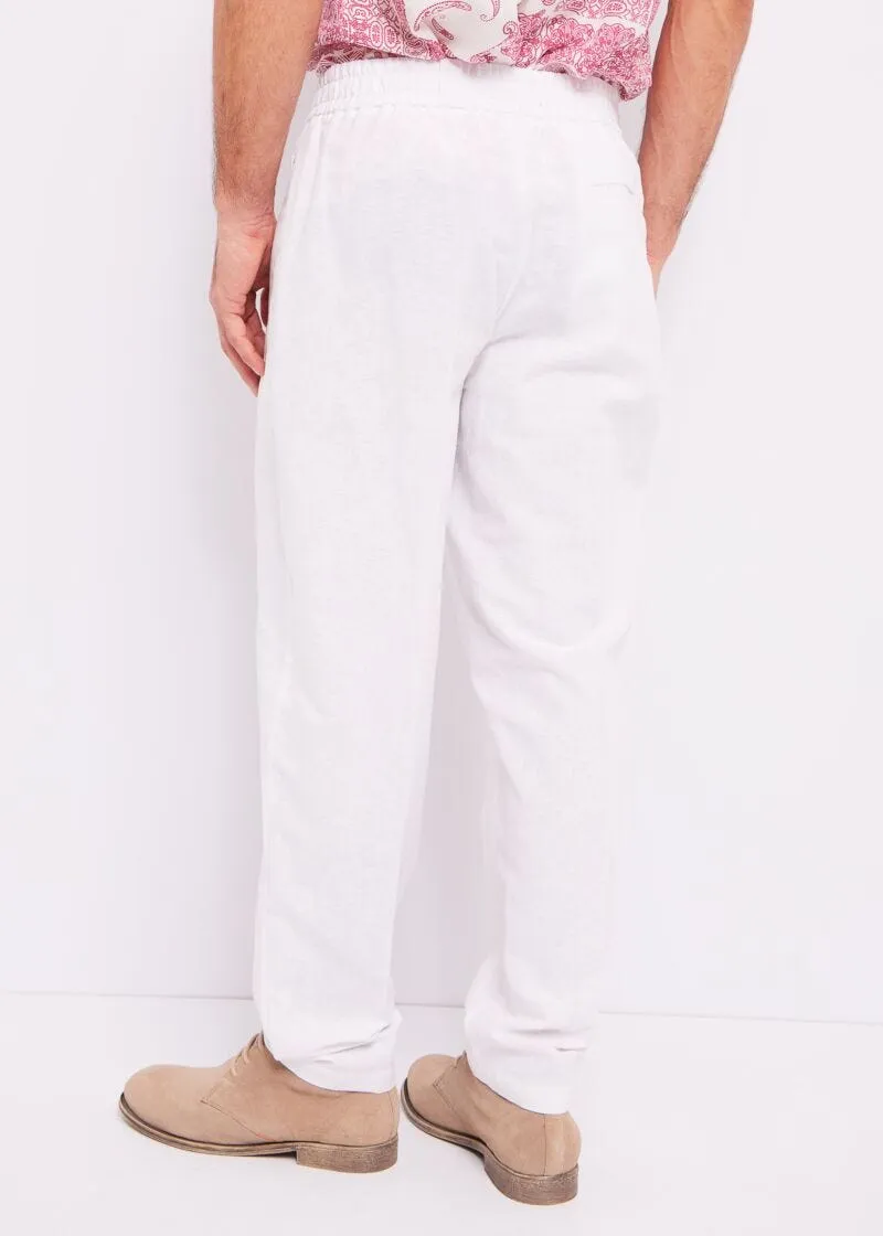 Pantaloni in lino e cotone