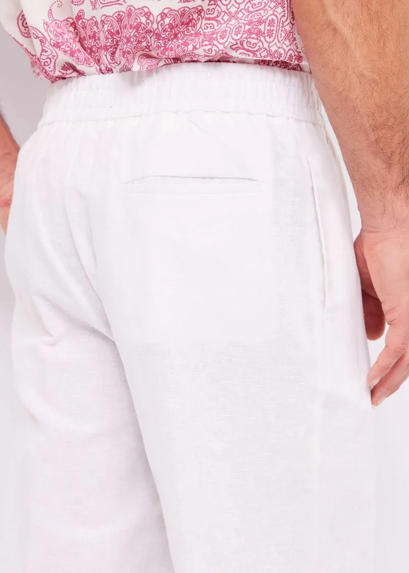 Pantaloni in lino e cotone