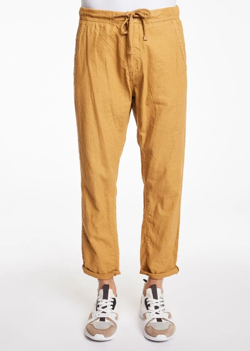 Pantaloni in misto lino