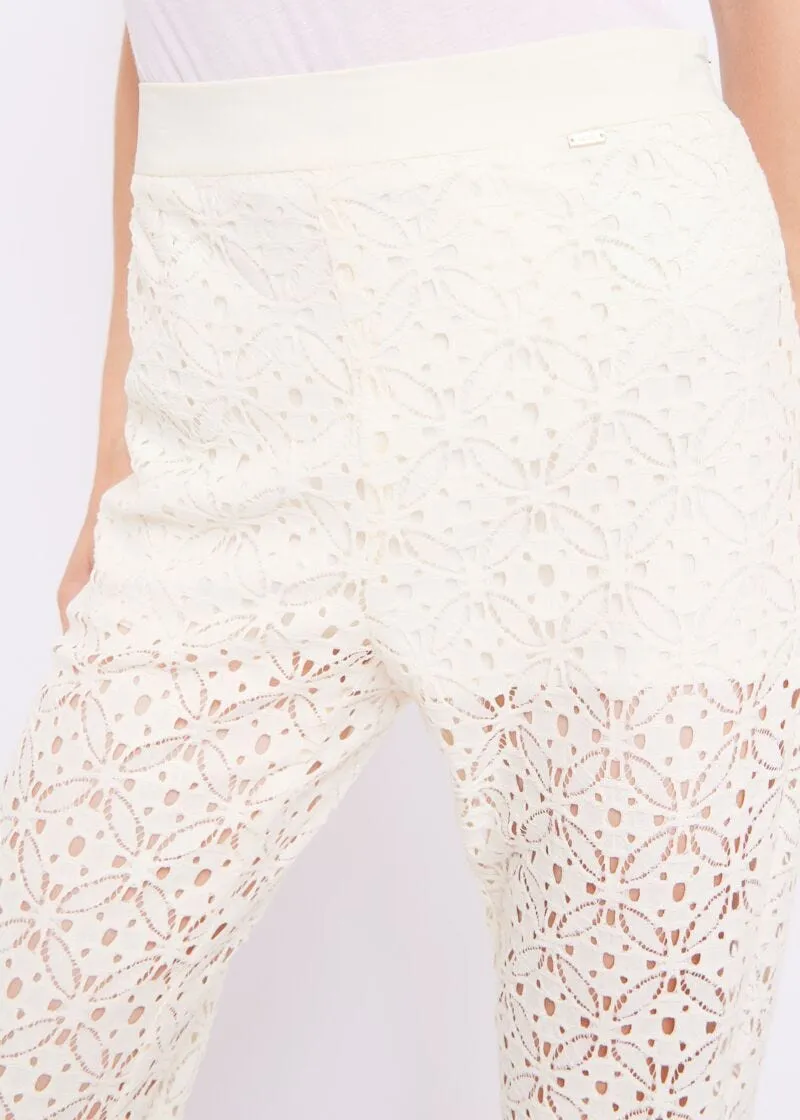 Pantaloni in pizzo