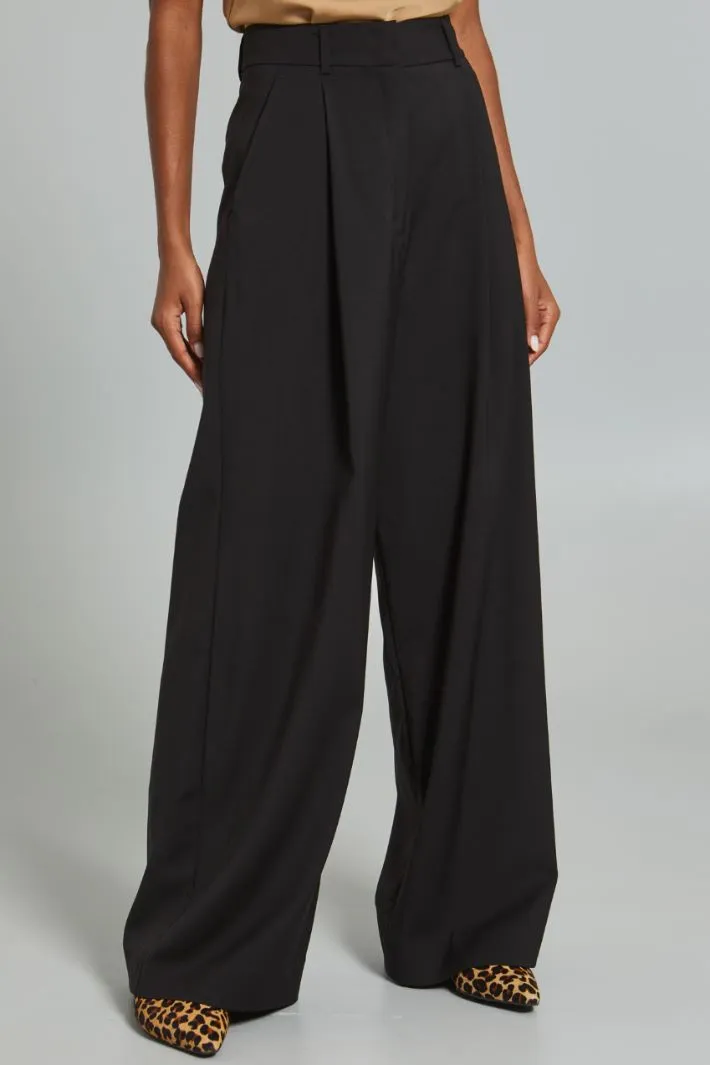 Pantaloni in tela di lana