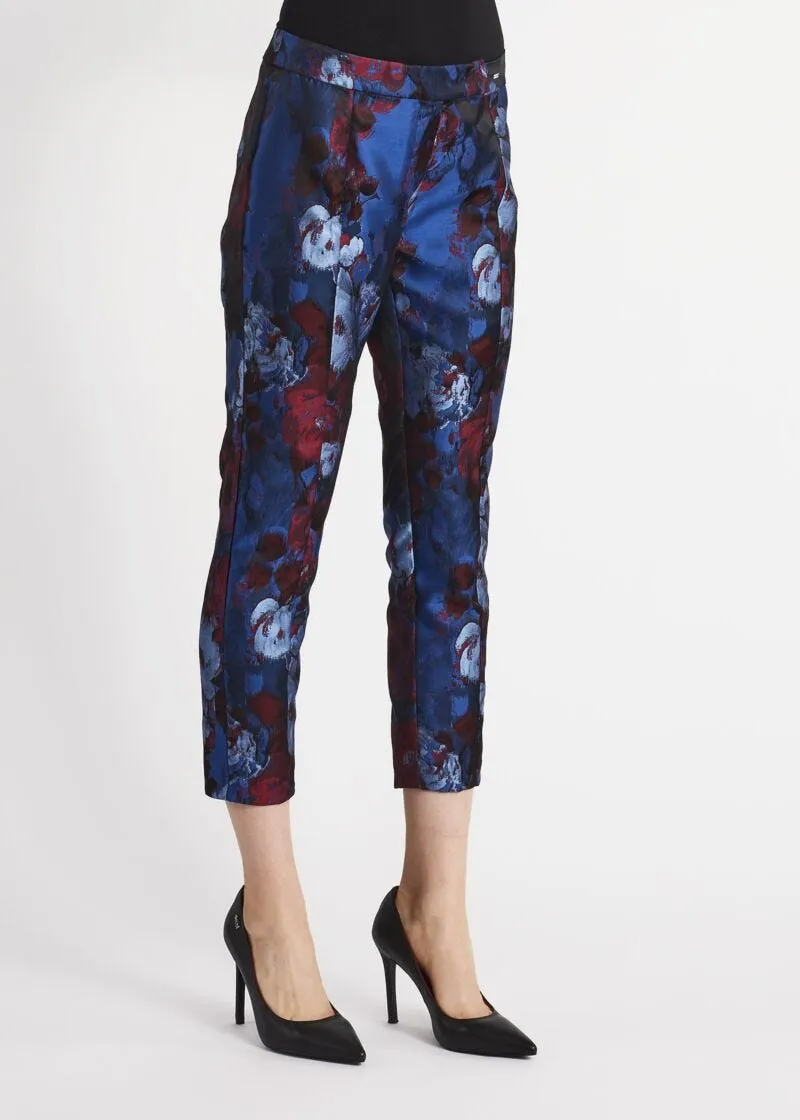 Pantaloni jacquard a sigaretta
