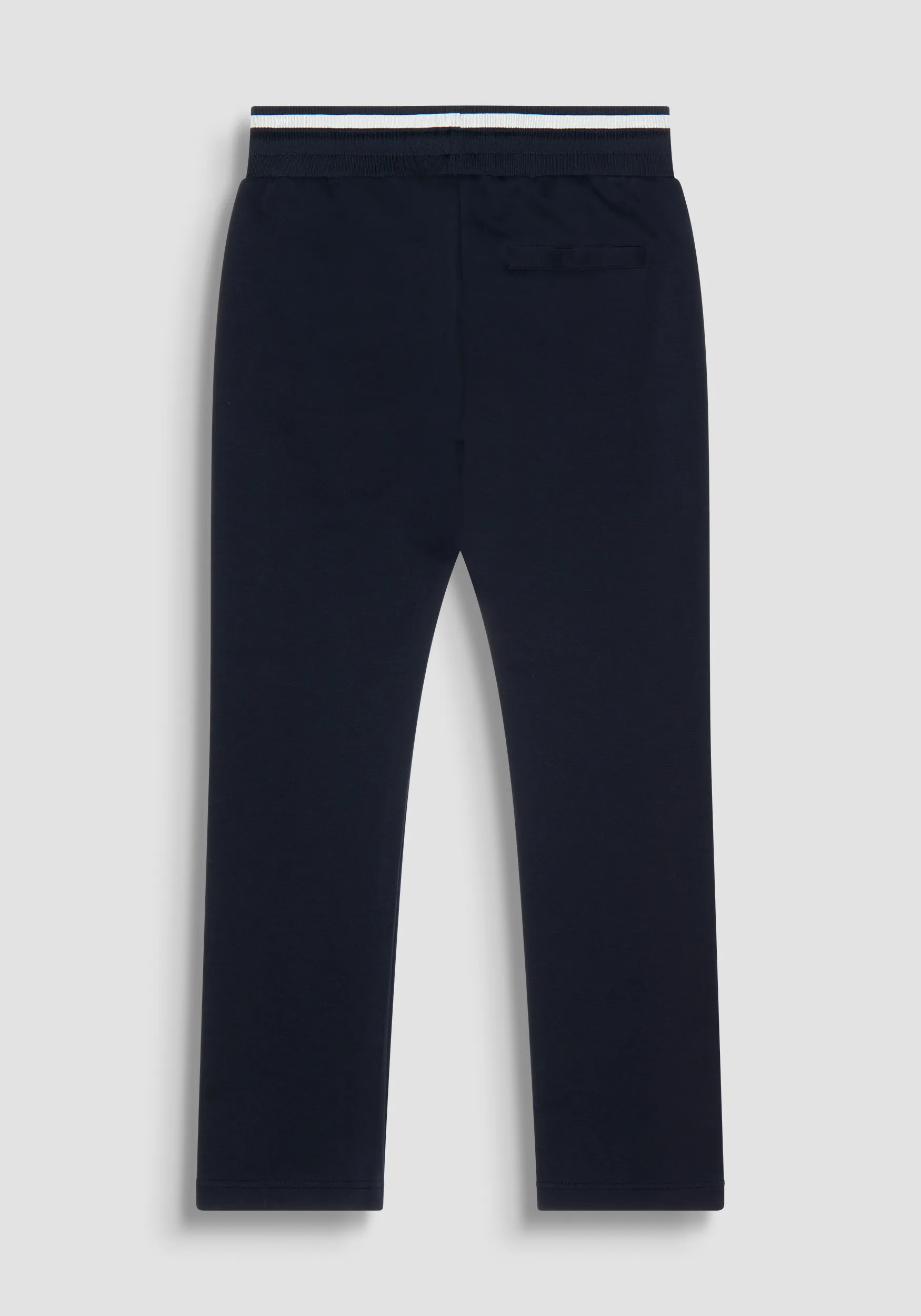 PANTALONI REGULAR FIT IN MISTO COTONE CON PATCH LOGATO