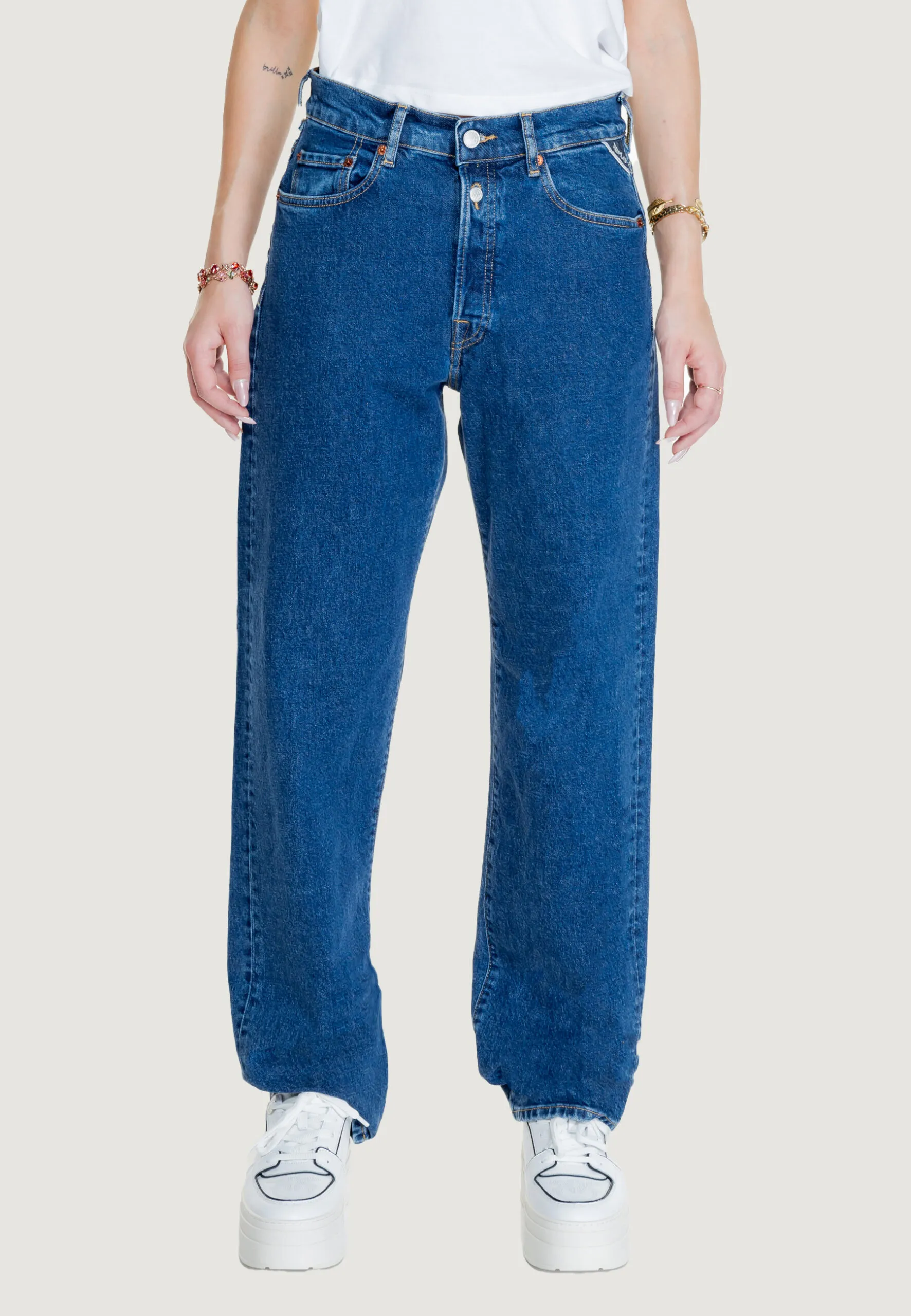 Pantaloni regular Replay 13 OZ Blue Denim Scuro