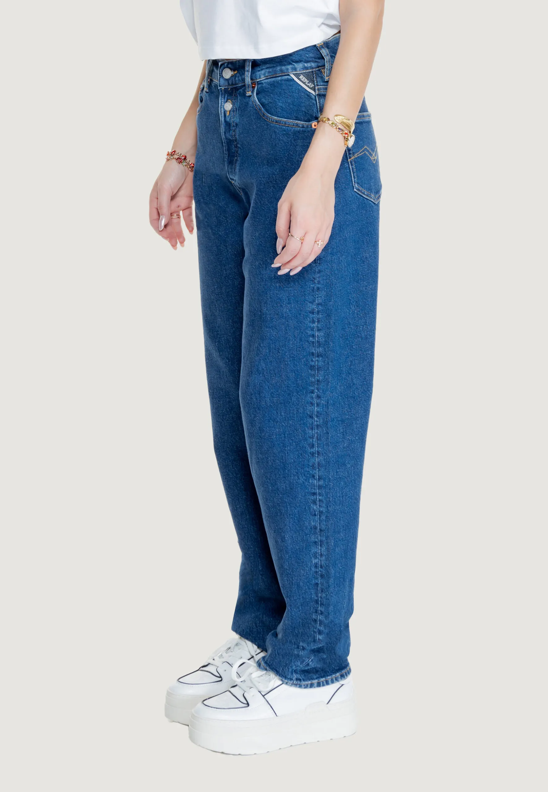Pantaloni regular Replay 13 OZ Blue Denim Scuro