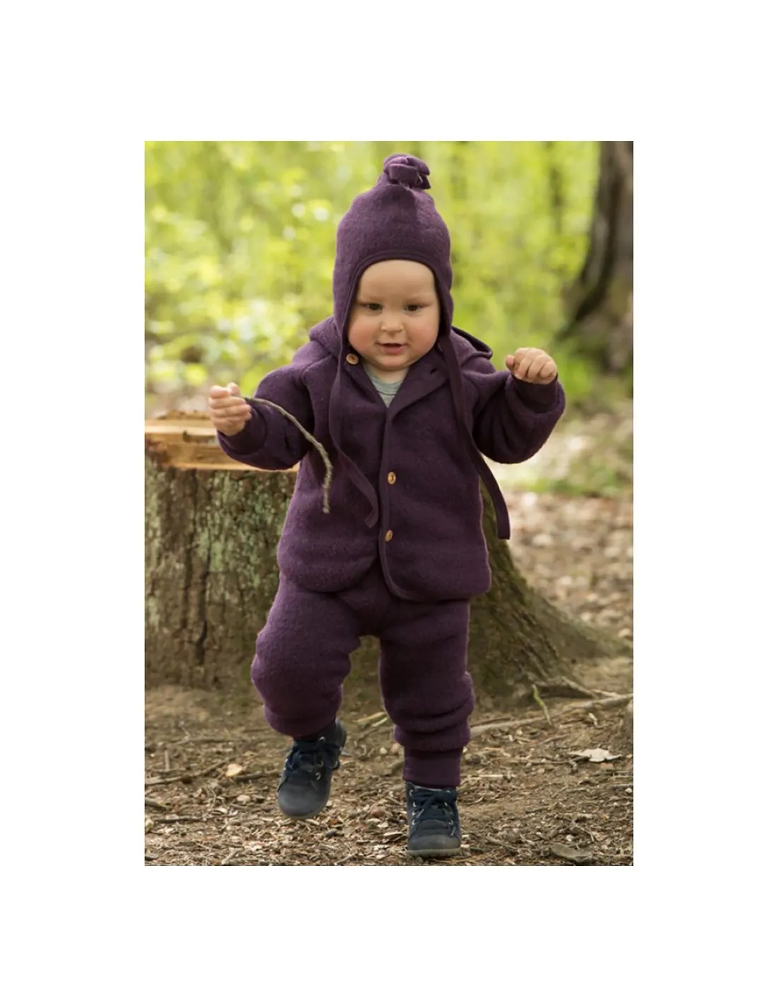 PANTALONI SUPER SOFT BIMBI IN PILE DI 100% LANA MERINO