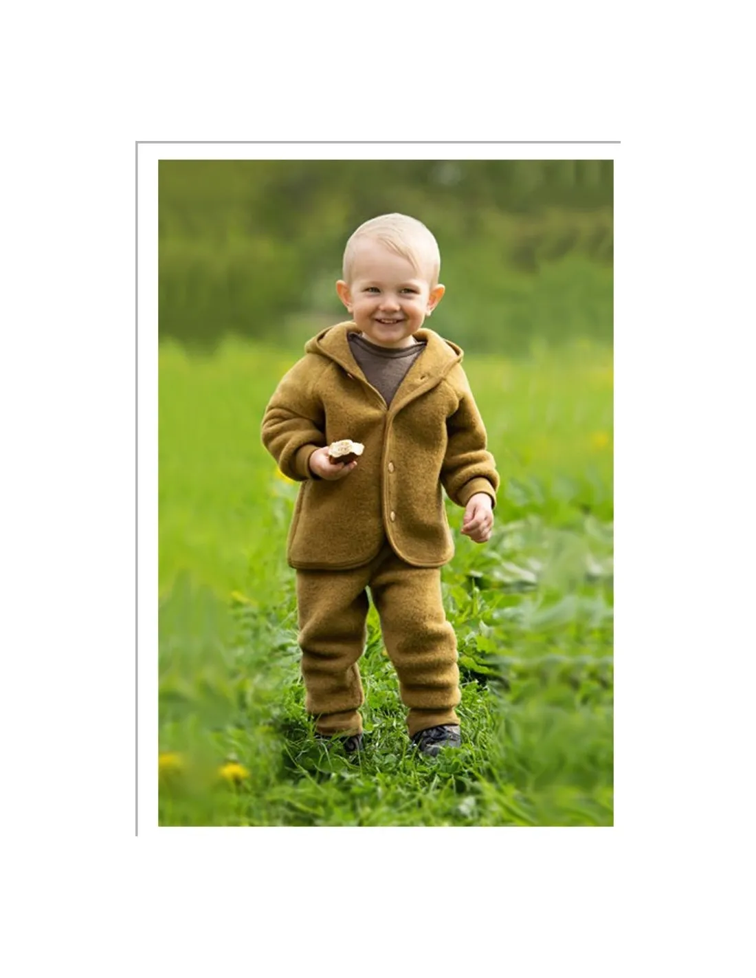 PANTALONI SUPER SOFT BIMBI IN PILE DI 100% LANA MERINO