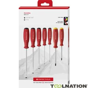 PB Swiss Tools PB8250.CBB 8250.CBB Set di cacciaviti SwissGrip a croce/asola
