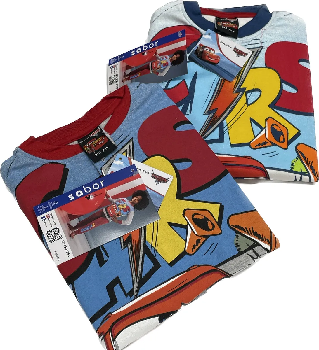 Pigiama Cars cotone caldo 100%