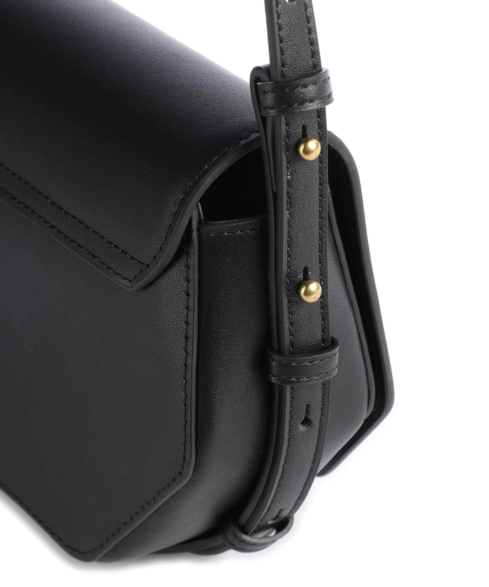  Pinko Love Click Mini Borsa a tracolla pelle a grana fine nero  