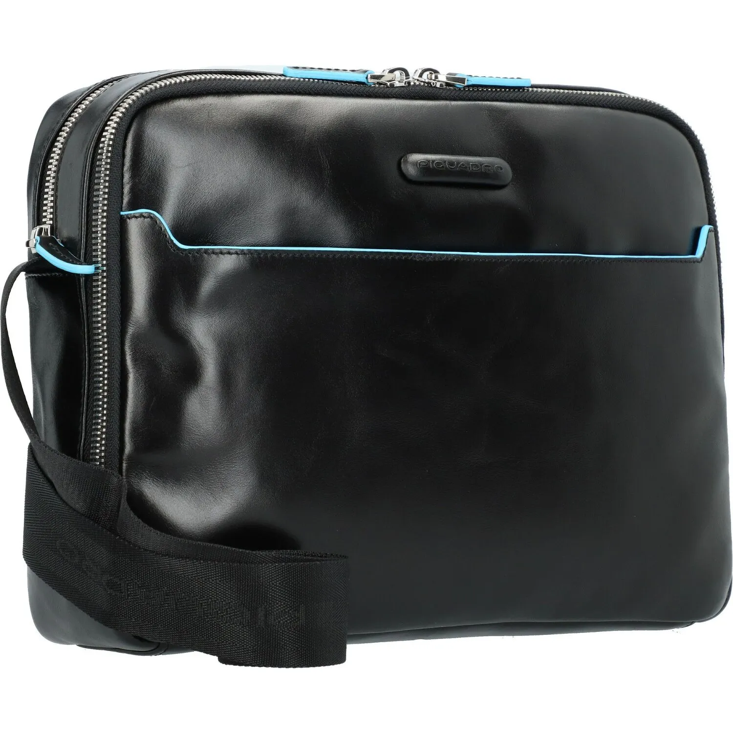 Piquadro Cartella quadrata blu 22 cm
