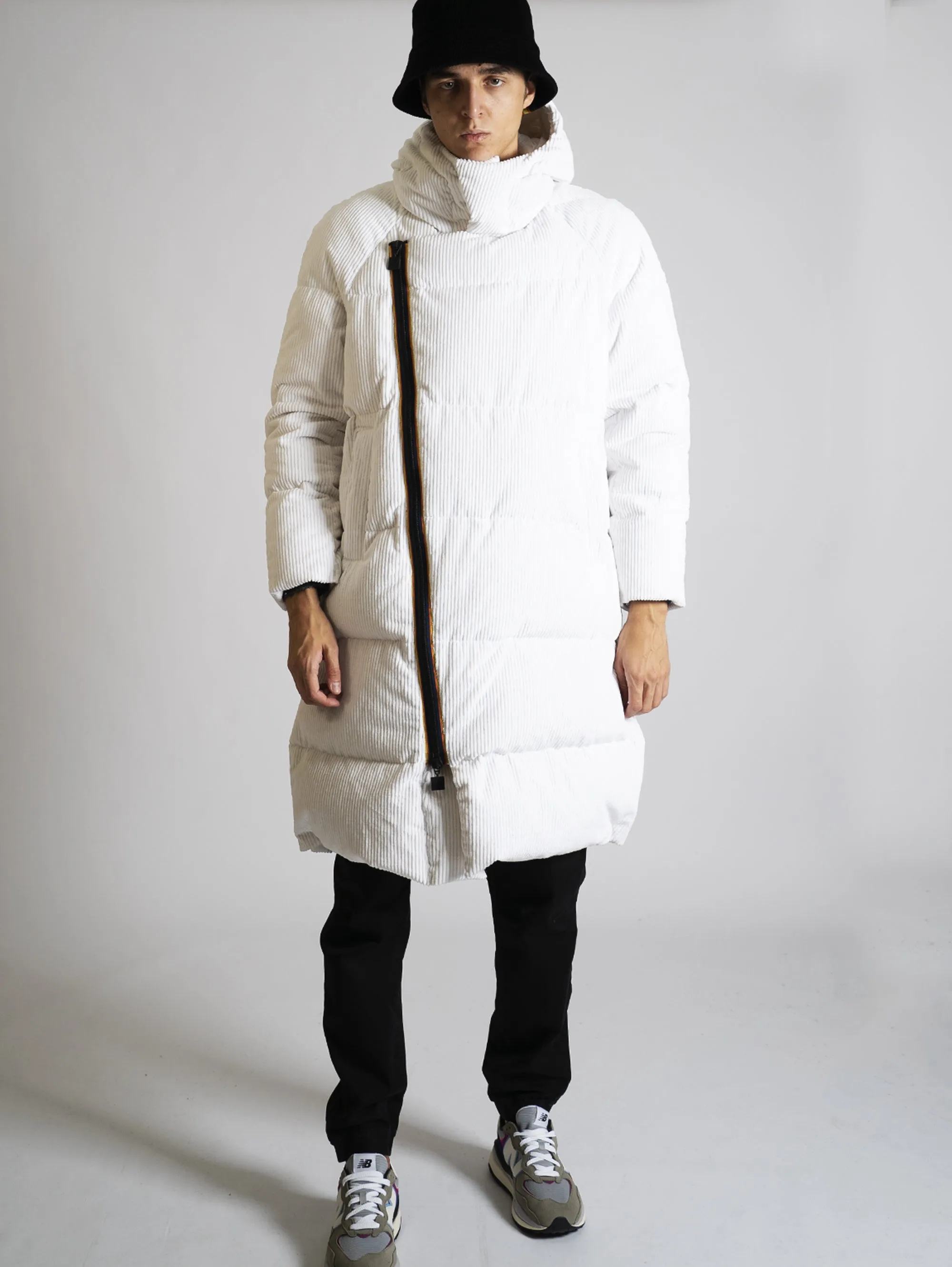 Piumino in Velluto Bianco