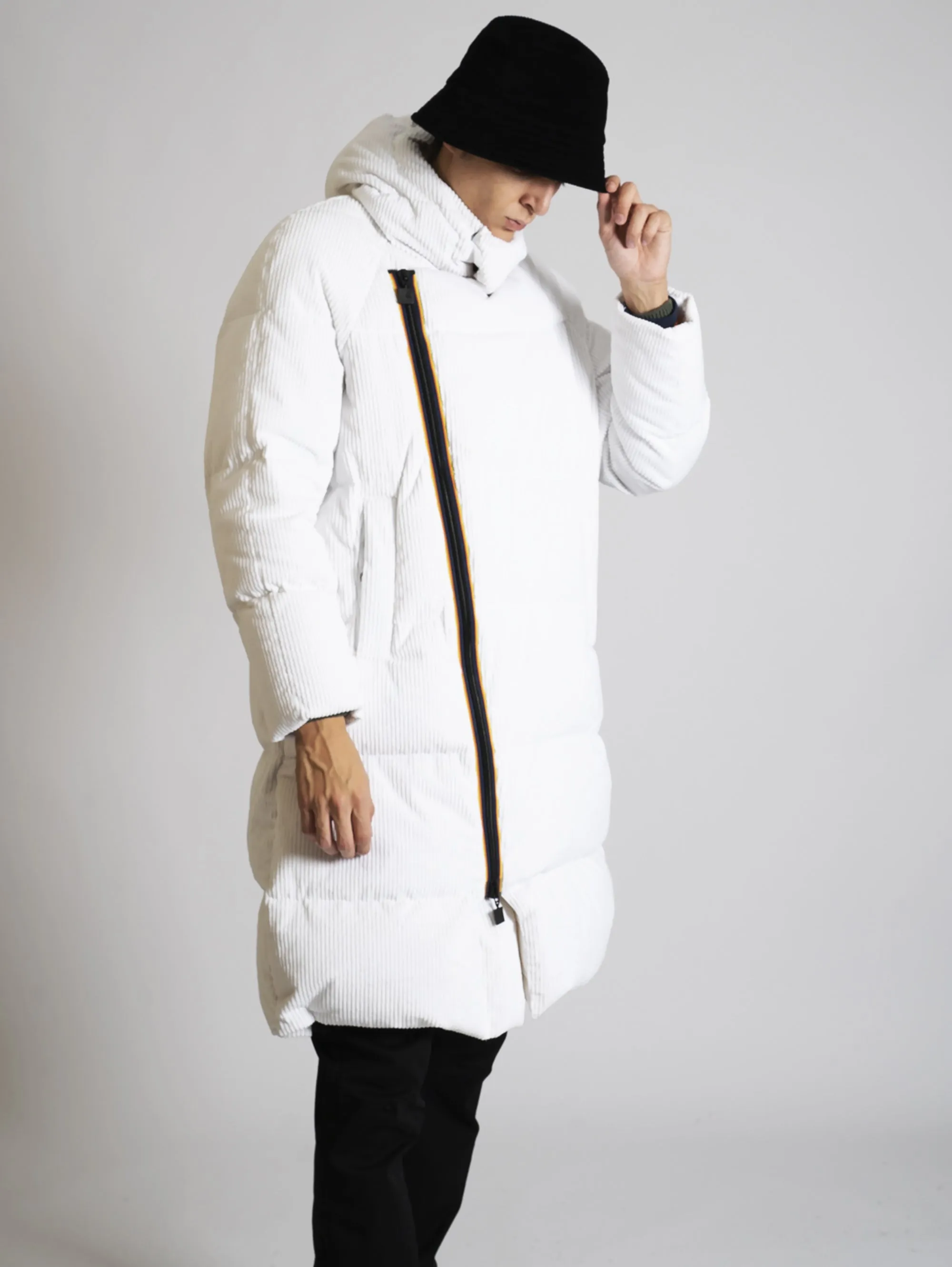 Piumino in Velluto Bianco