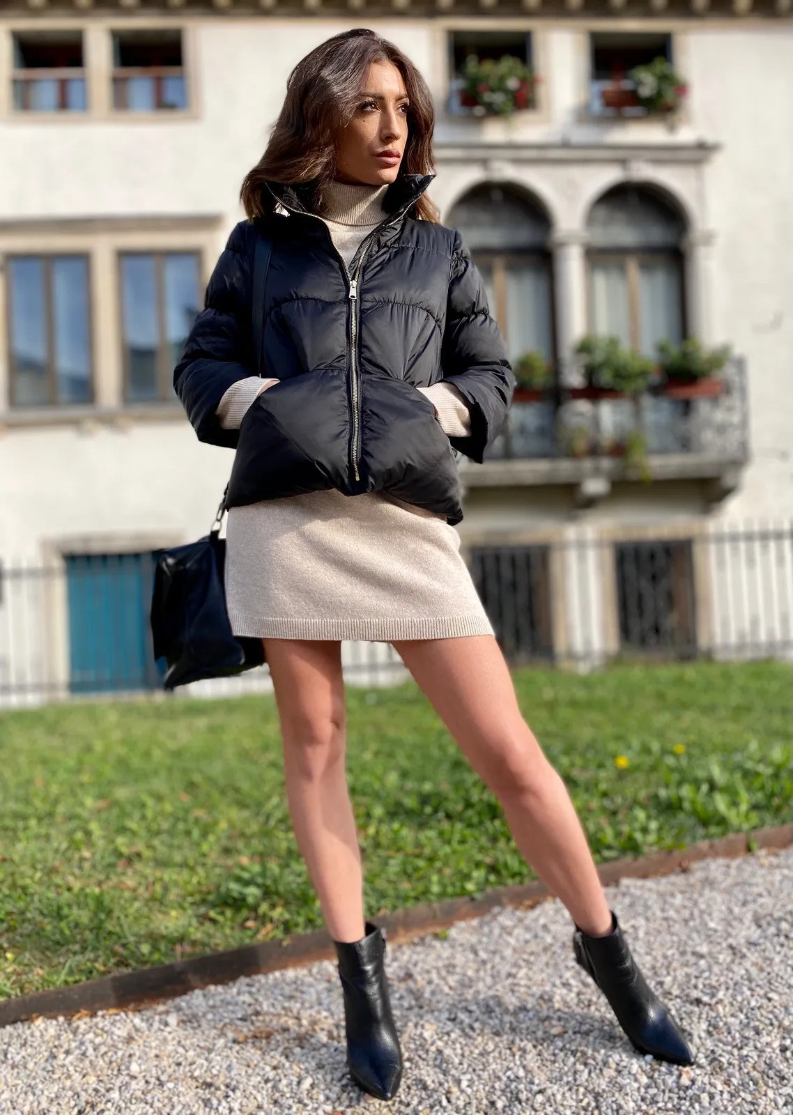 Piumino manica 3/4
