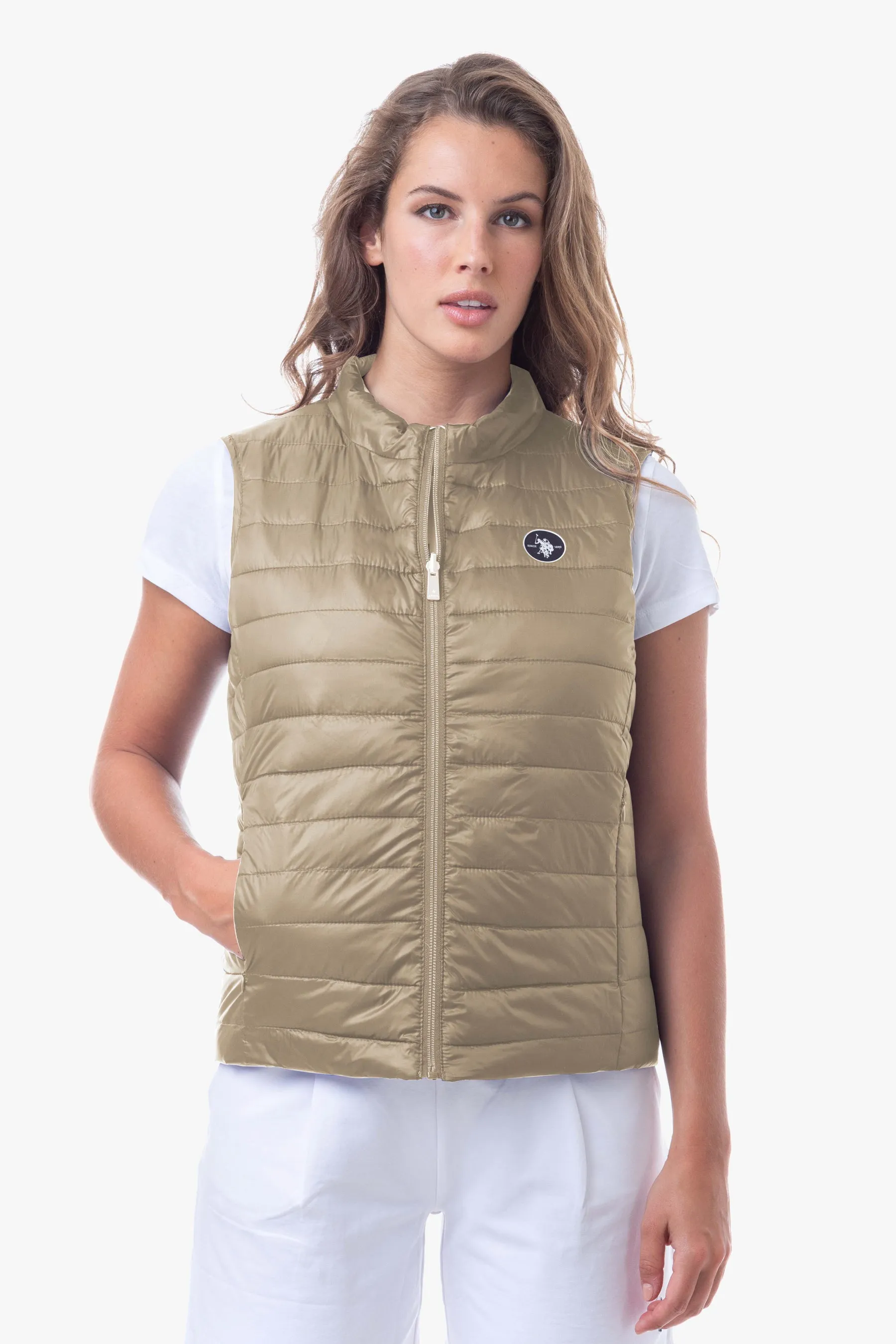 Piumino smanicato double face da donna U.S. Polo Assn.