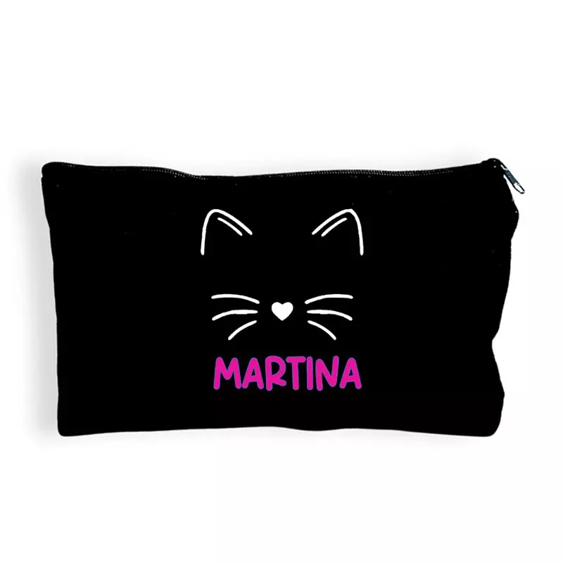 Pochette personalizzata con gatto stilizzato