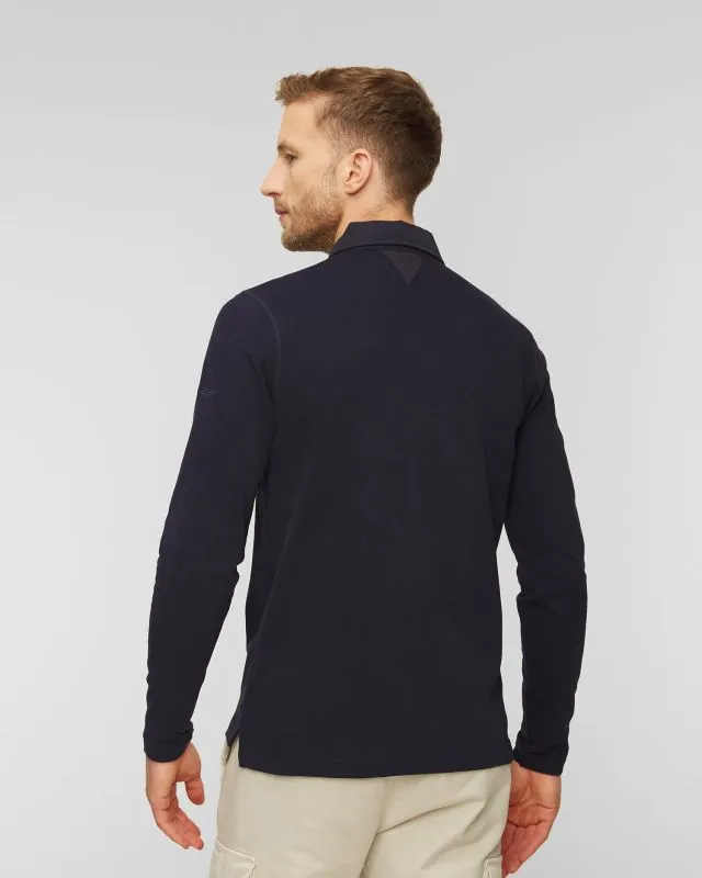 Polo a maniche lunghe da uomo Aeronautica Militare Blu