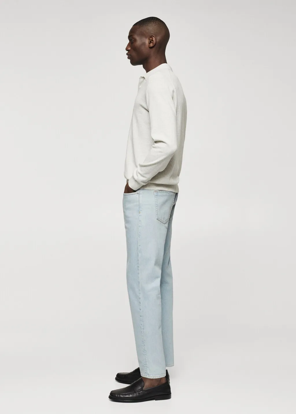 Polo maglia cotone maniche lunghe