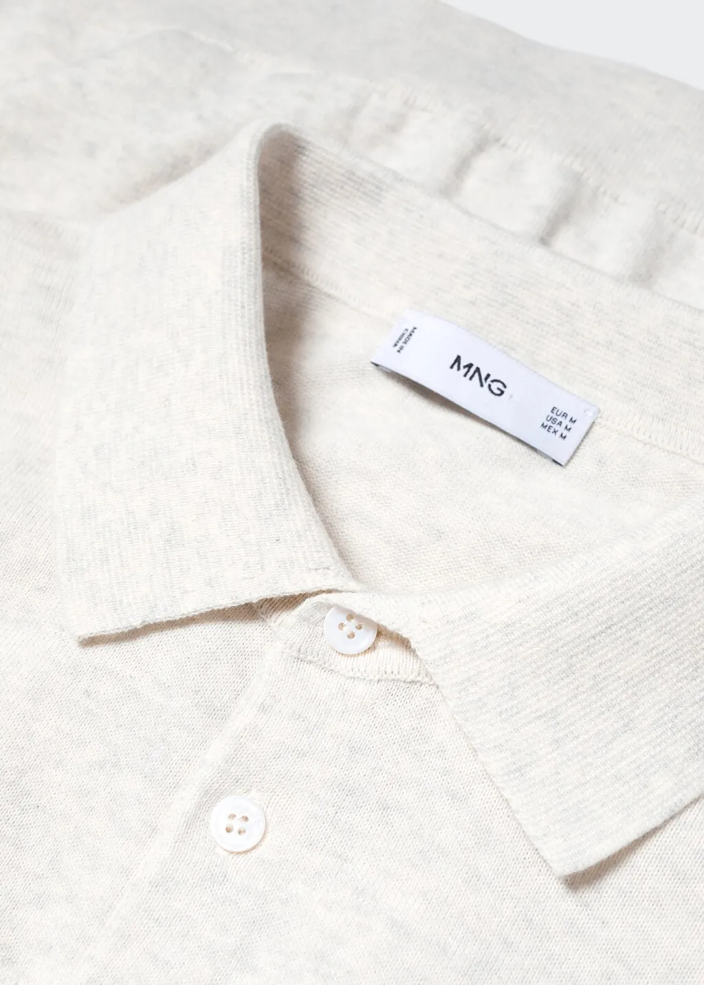 Polo maglia cotone maniche lunghe