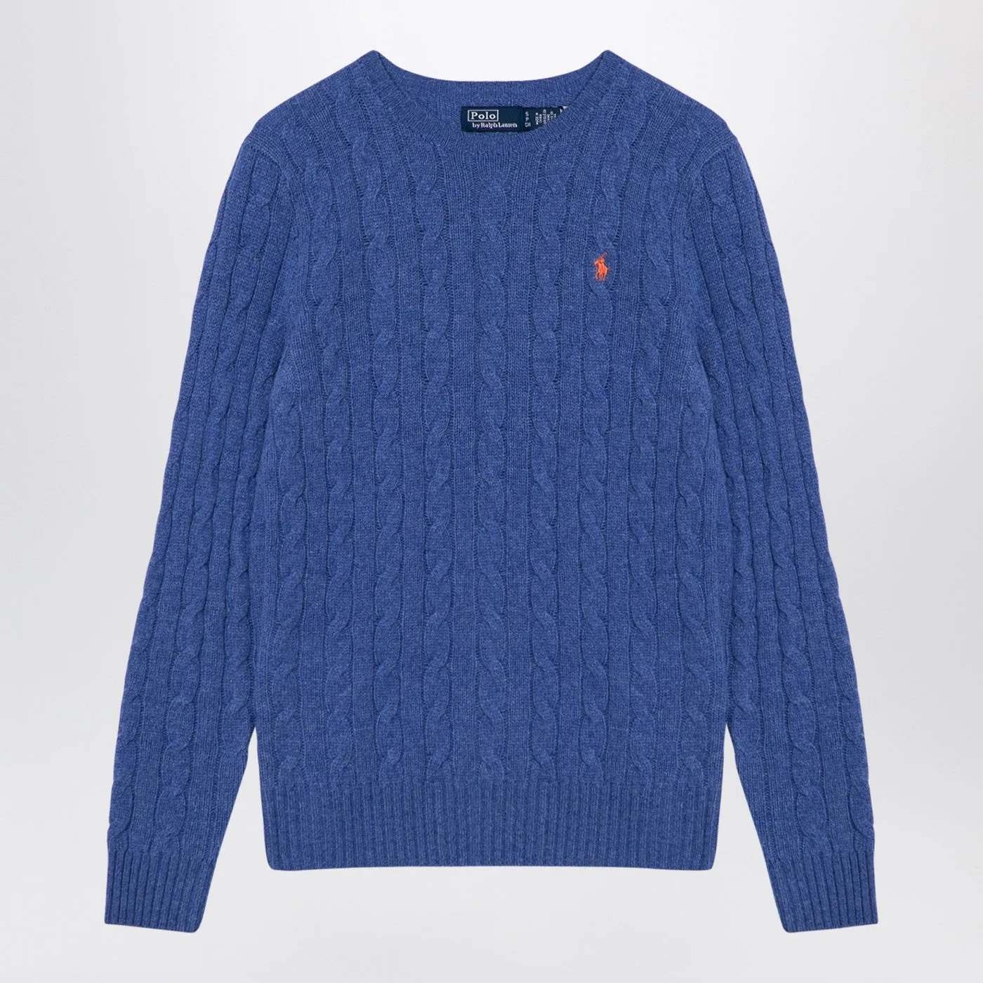 Polo Ralph Lauren Lana azzurra e jumper cavo in cashmere