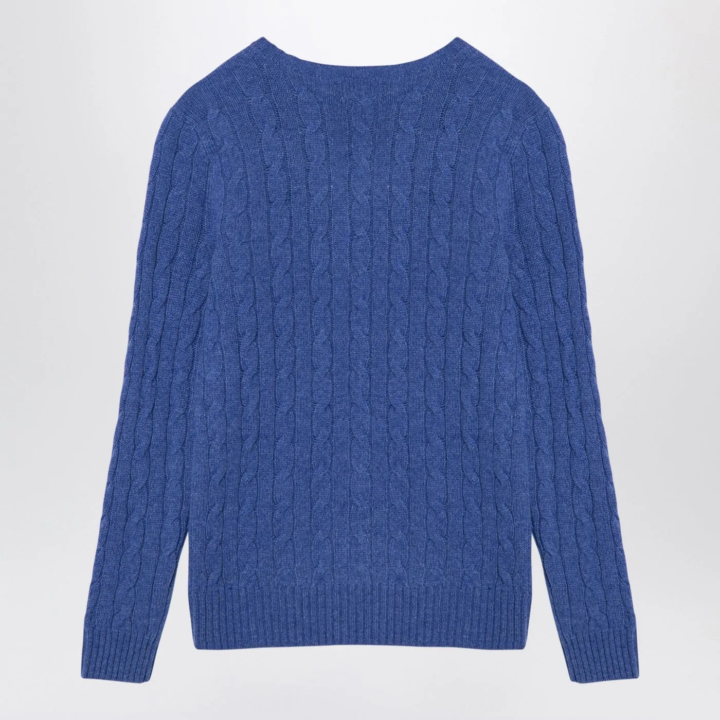 Polo Ralph Lauren Lana azzurra e jumper cavo in cashmere