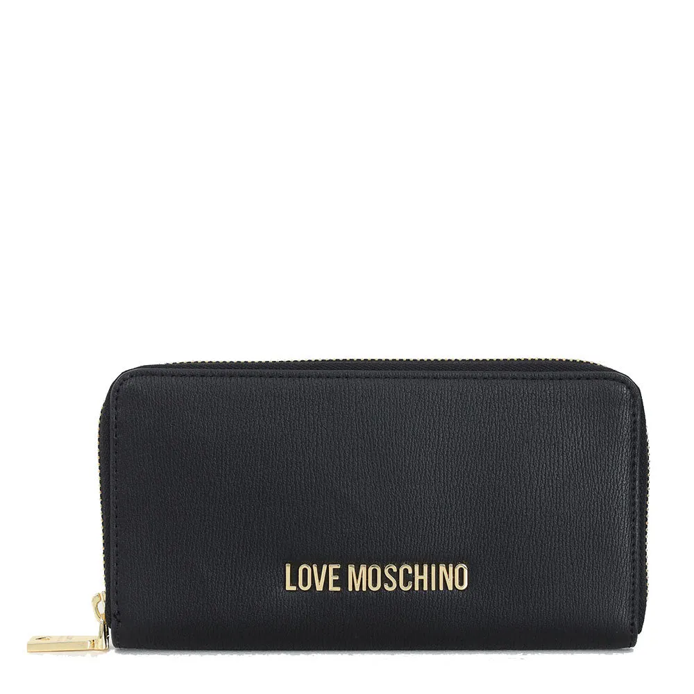 Portafoglio Donna Zip Around LOVE MOSCHINO linea Hollies colore Nero
