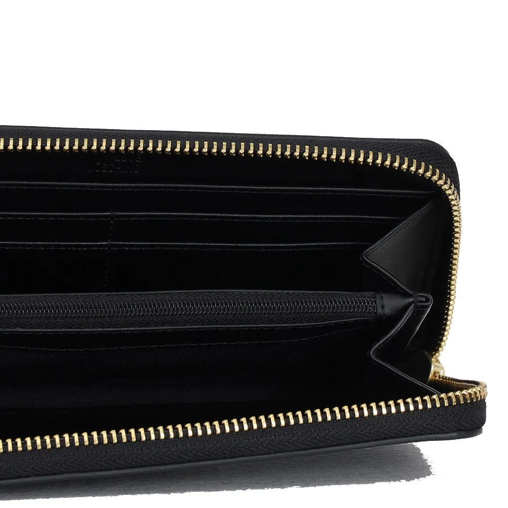 Portafoglio Donna Zip Around LOVE MOSCHINO linea Hollies colore Nero