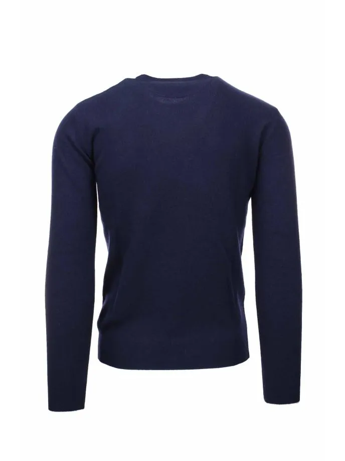 Pullover girocollo in lana